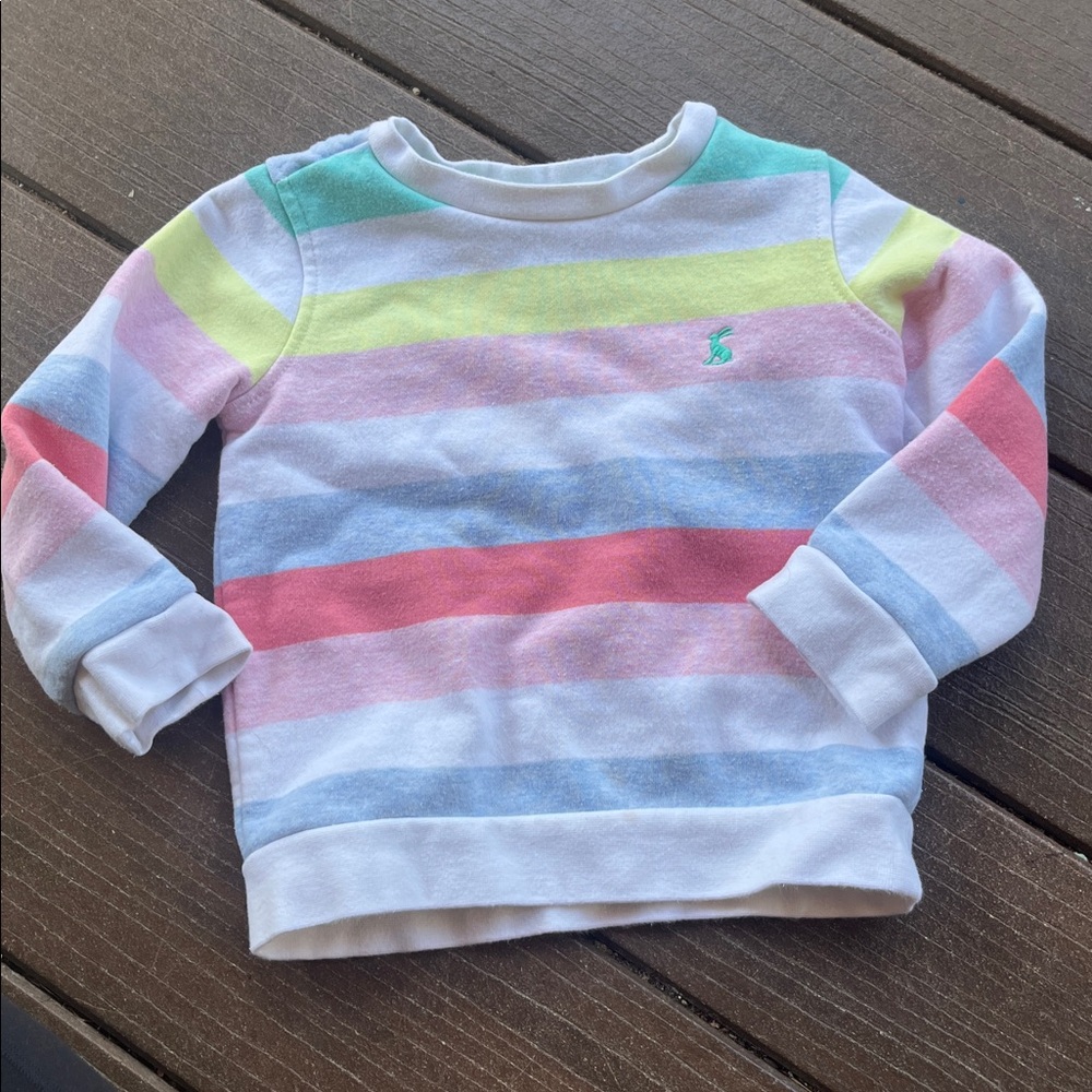 Joules Colorful Striped Toddler Sweatshirt